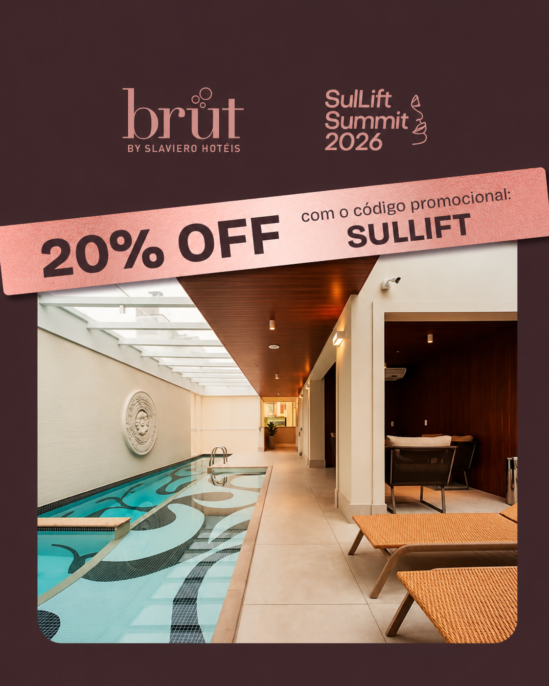 Hotel Brut by Slaviero Hotéis — 20% off com o código SULLIFT